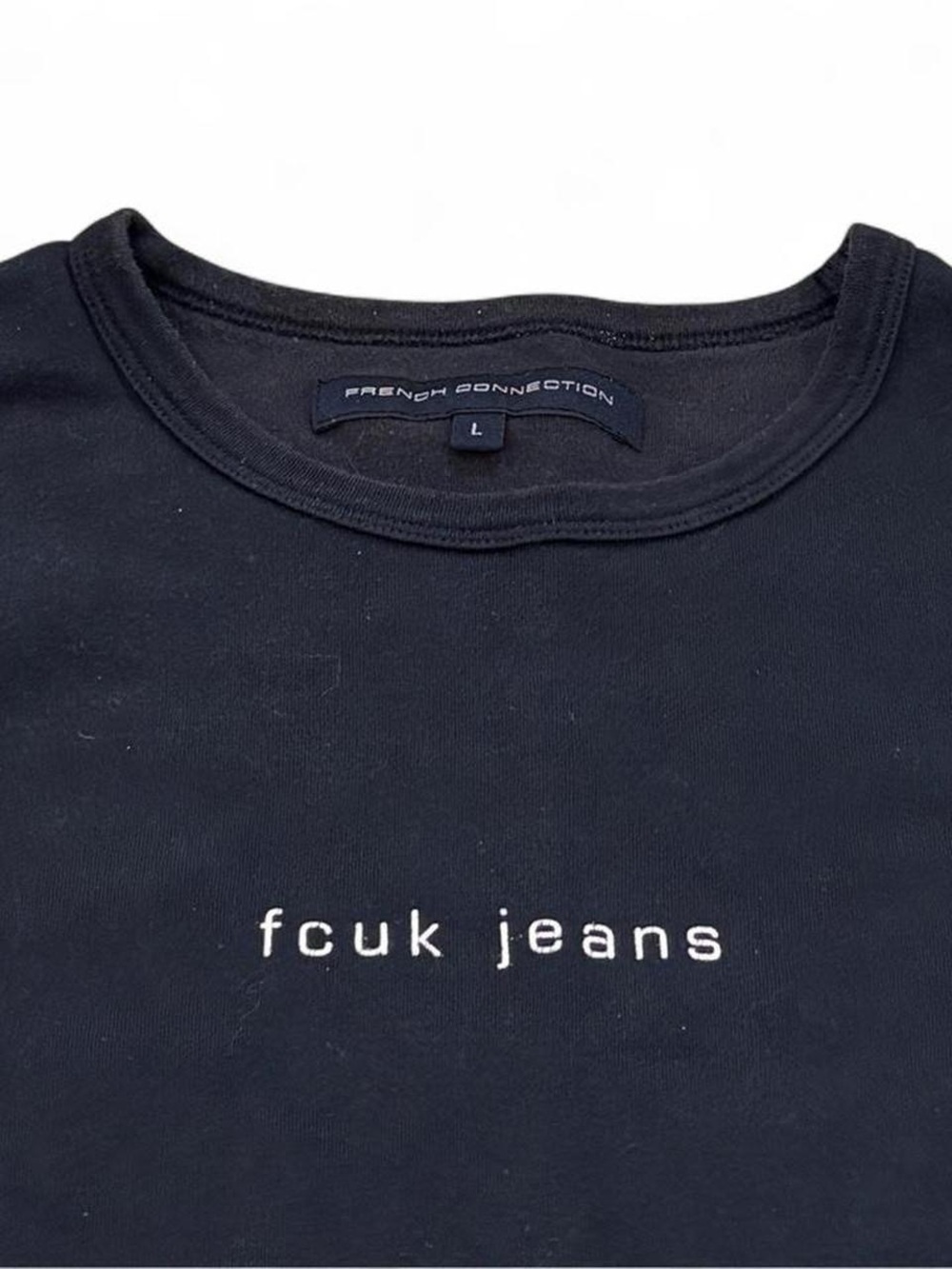 Y2K Vintage Mens fcuk jeans French Connection Tee Shirt